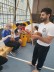 Drei Kinder spielen Instrumente 