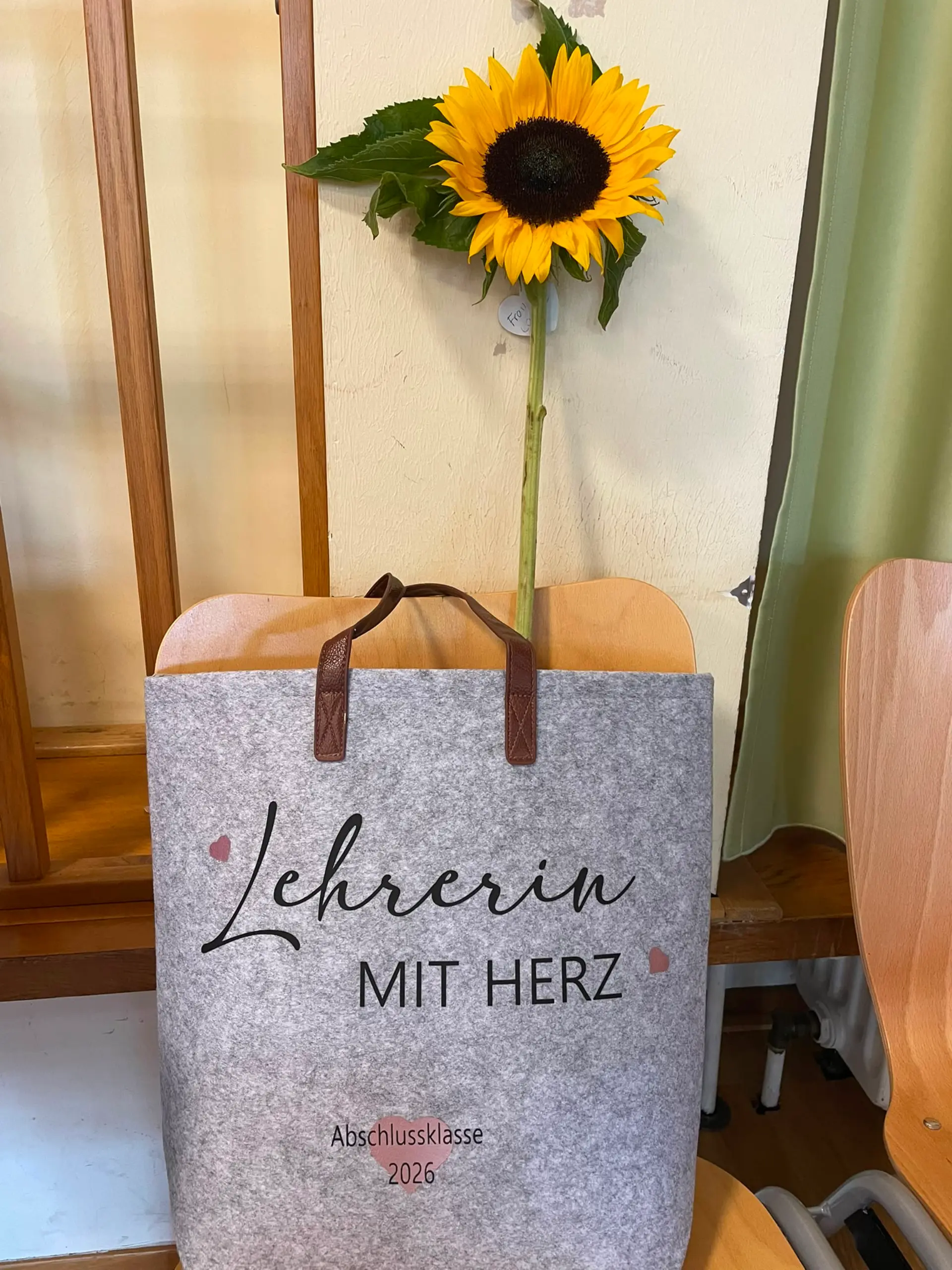Geschenketüte mit Sonnenblume 